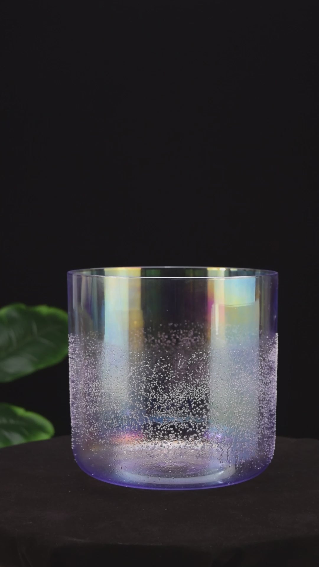 Krystalign™ Amethyst + Tourmaline Gemstone Alchemy Crystal Singing Bowl for Spiritual Healing & Chakra DNA Activation