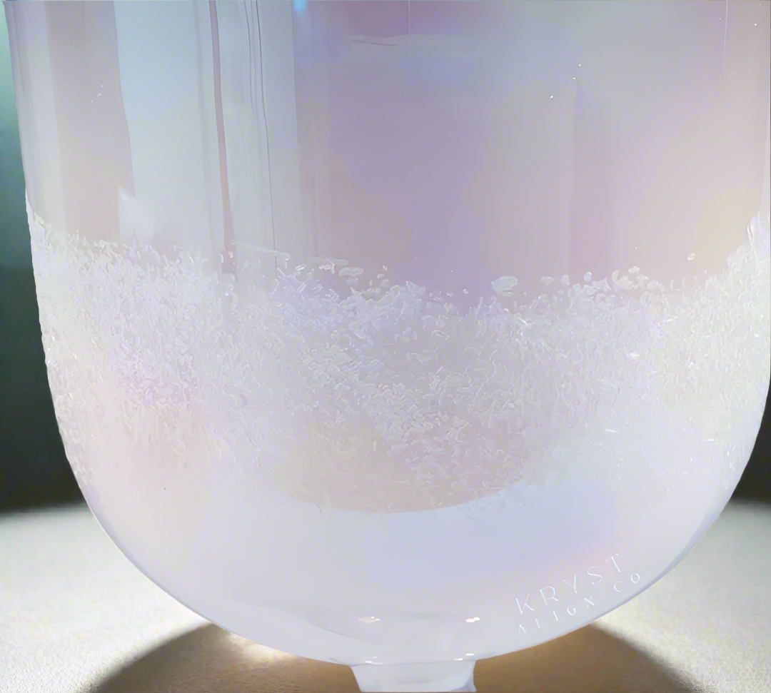 Amethyst Gem ✸ Alchemy Crystal Singing Bowl - Alchemy of Quartz  Quantum scalar singing bowl on quartz crystal grid for energy cleansing Moldavite Meteorite ✸ Alchemy Crystal Singing Bowl - Alchemy of Quartz