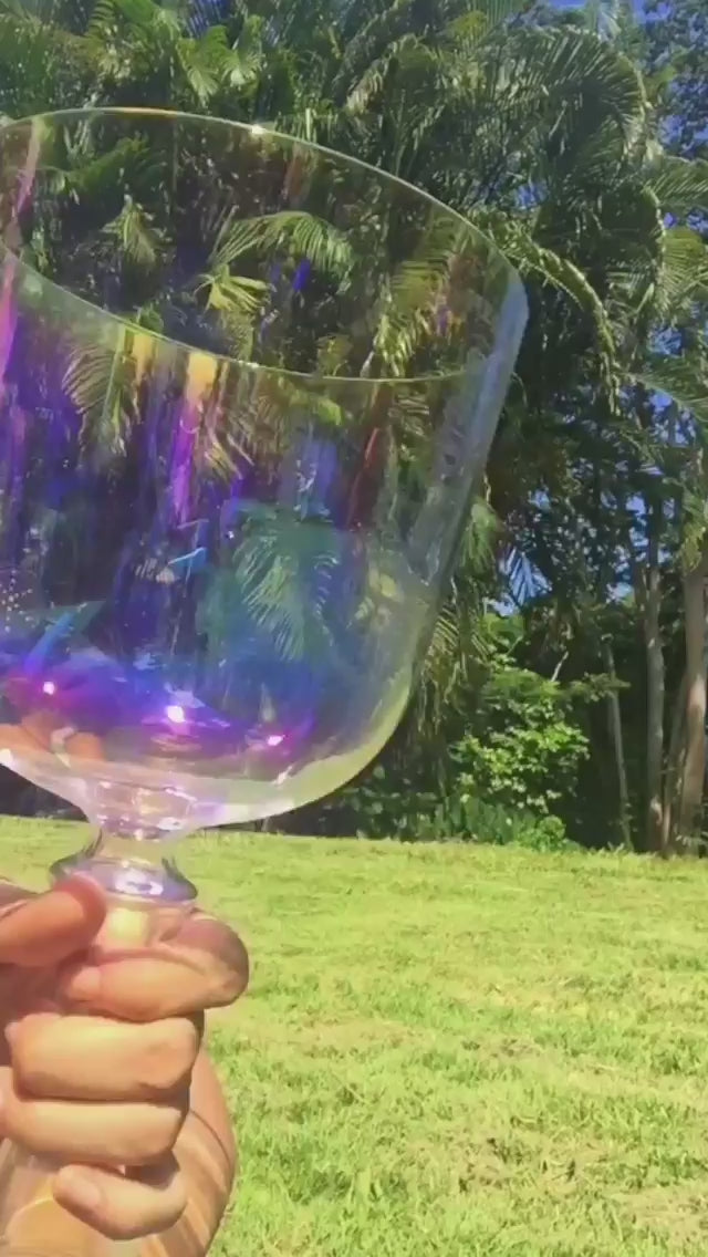 Angel Aura Crystal Chalice ✸ Custom Laser Design Singing Bowl Maji Grail | Sonic Alchemy Healing & 15D Meditation