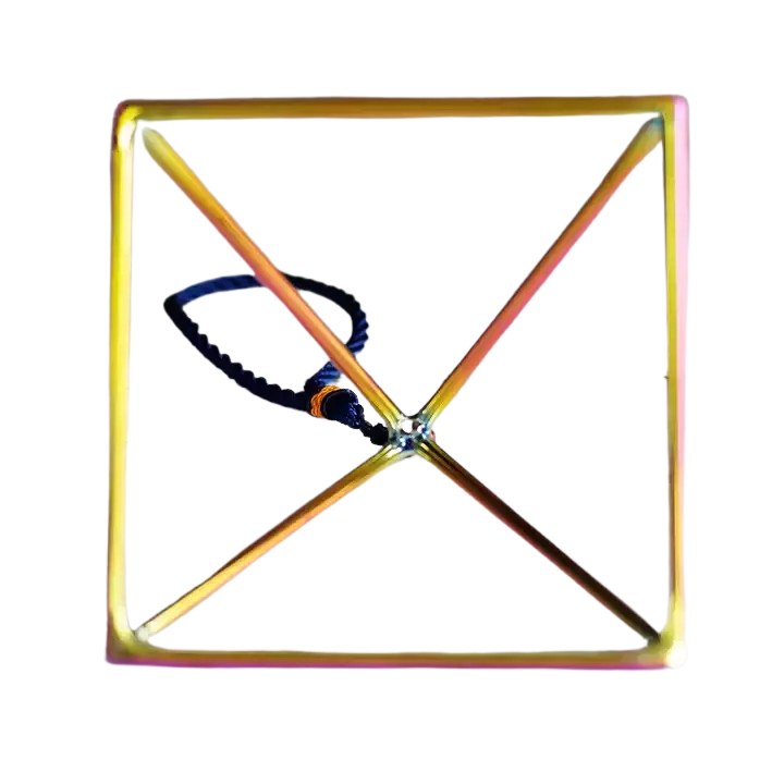 7” 24K Gold Quartz Singing Pyramid - Alchemy of Quartz