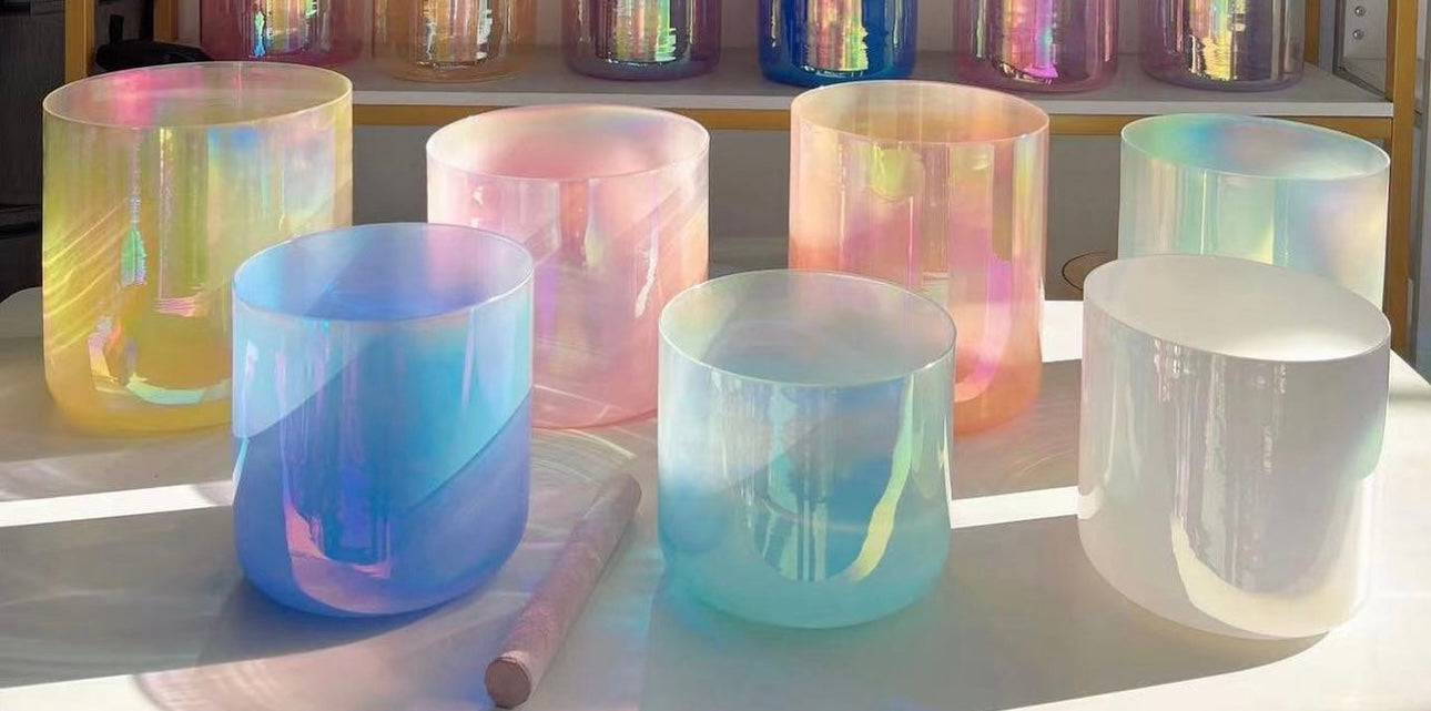 Opalescent Aura Set II ✸ 5” to 9” | 432hz or 440hz - Alchemy of Quartz