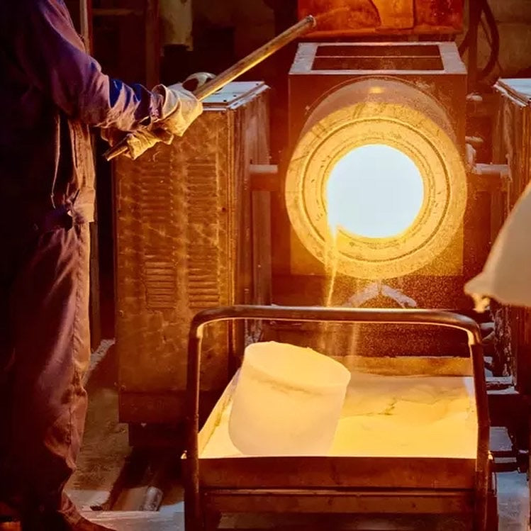 24K Frost Classic Crystal Bowl | ✸ 10” E | 432hz or 440hz - Alchemy of Quartz