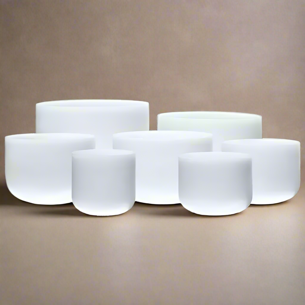 7pc Crystal Singing Bowl ✸ 6” to 22” | 432hz or 440hz - Alchemy of Quartz