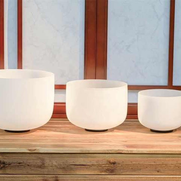 Frosted Quartz Singing Bowls