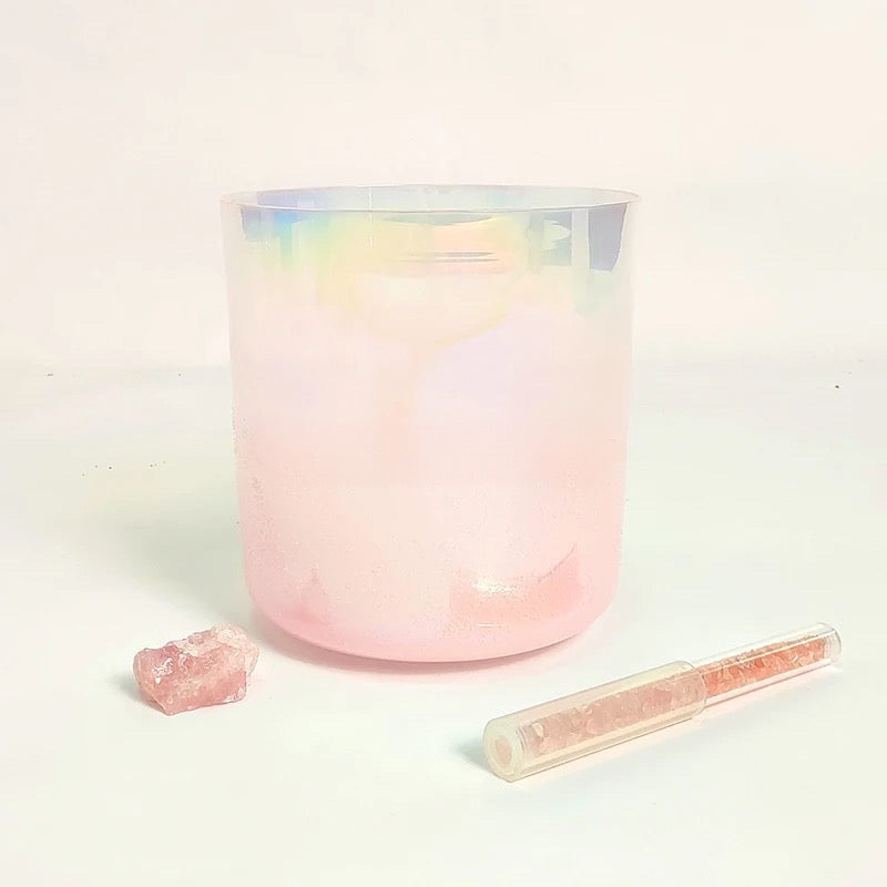 Rose Quartz Gem ✸ Alchemy Crystal Singing Bowl