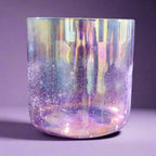 Amethyst Gem ✸ Alchemy Crystal Singing Bowl - Alchemy of Quartz  Quantum scalar singing bowl on quartz crystal grid for energy cleansing Moldavite Meteorite ✸ Alchemy Crystal Singing Bowl - Alchemy of Quartz 