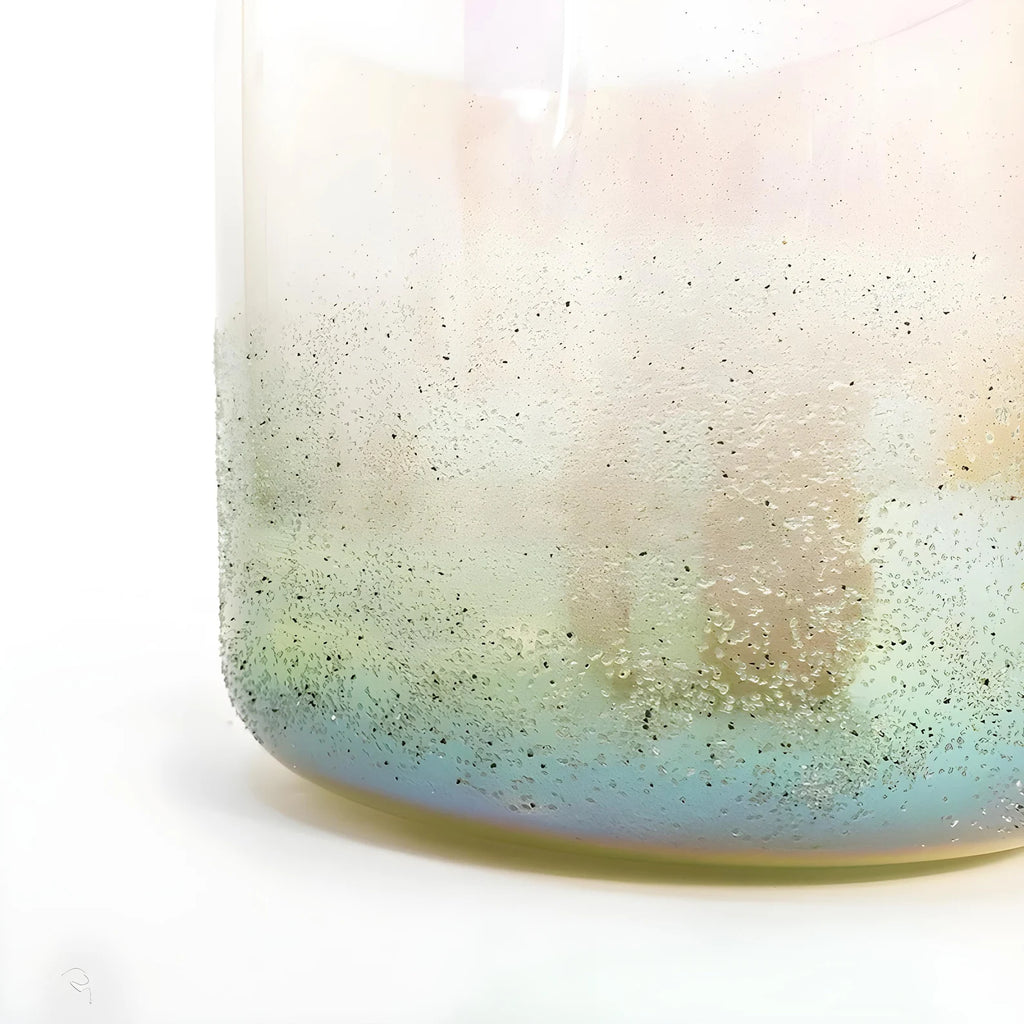 Amethyst Gem ✸ Alchemy Crystal Singing Bowl - Alchemy of Quartz  Quantum scalar singing bowl on quartz crystal grid for energy cleansing Moldavite Meteorite ✸ Alchemy Crystal Singing Bowl - Alchemy of Quartz 