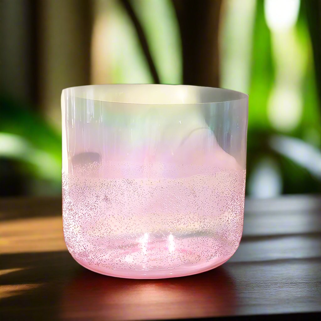Amethyst Gem ✸ Alchemy Crystal Singing Bowl - Alchemy of Quartz  Quantum scalar singing bowl on quartz crystal grid for energy cleansing Moldavite Meteorite ✸ Alchemy Crystal Singing Bowl - Alchemy of Quartz 