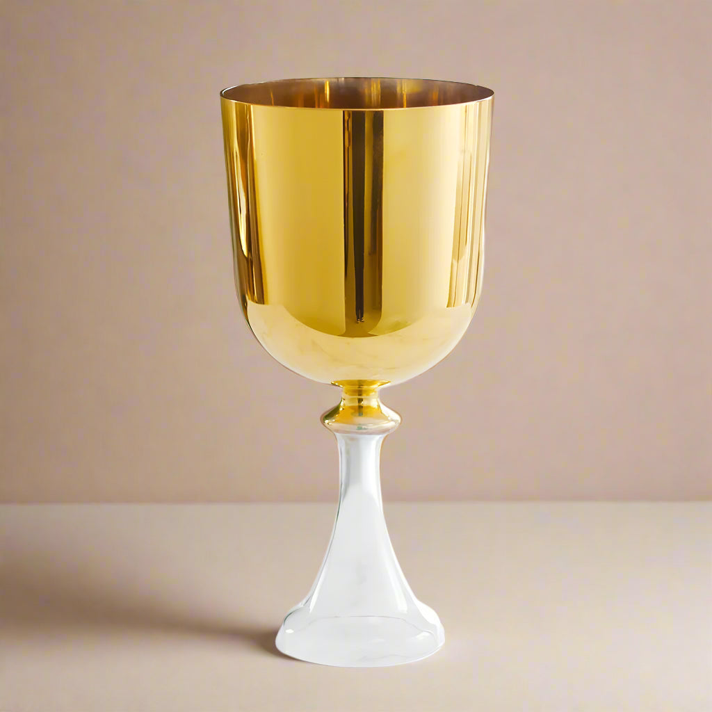 24K Gold ✸ Sonic Bowl Alchemy Chalice Grail | Quartz Best Alchemy Crystal Tones Sound Healing Sonic Alchemist Meditation Chakra Healing Peace Yoga Studio Wellness Holistic 5D 