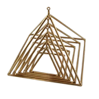 7” 24K Gold Quartz Singing Pyramid - Alchemy of Quartz 