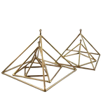 7” 24K Gold Quartz Singing Pyramid - Alchemy of Quartz 